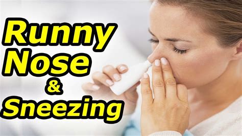 Can runny nose be treated?