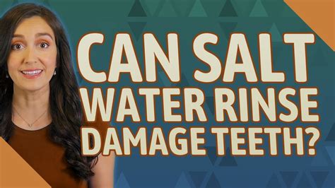 Can salt water damage teeth?