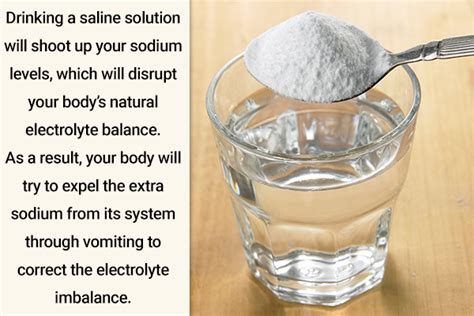 Can salt water stop vomiting?