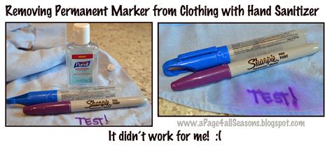 Can sanitizer remove marker?