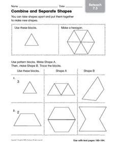Can shapes be combined and separated?