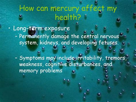 Can small amounts of mercury harm you?