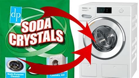 Can soda crystals damage washing machine front loader?