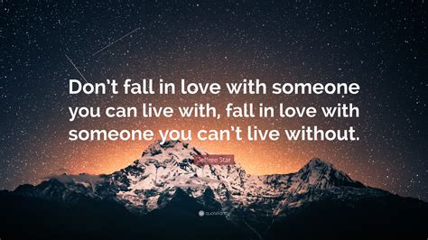 Can someone never fall in love?