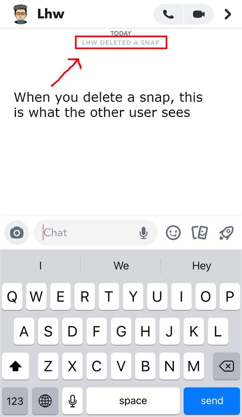 Can someone see if I delete a saved Snap?