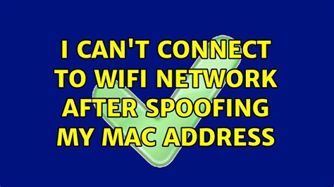 Can someone spoof my WiFi?