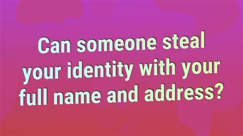 Can someone steal your identity with your email address?
