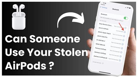 Can someone use stolen AirPods?