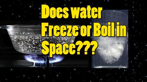 Can space freeze water?