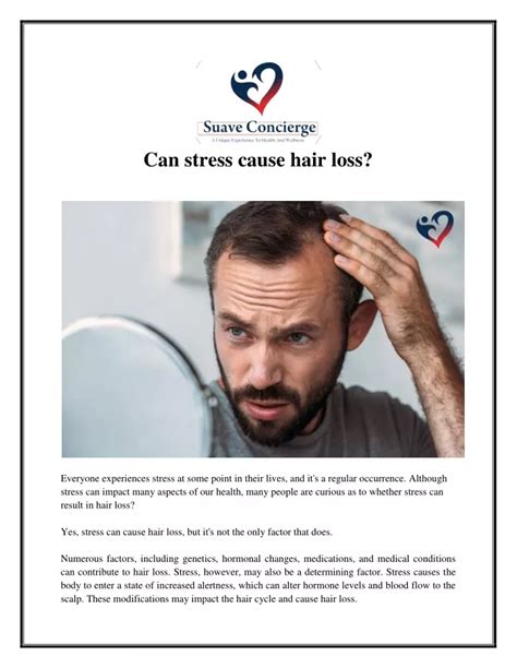 Can stress cause hair loss?