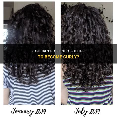 Can stress make curly hair straight?