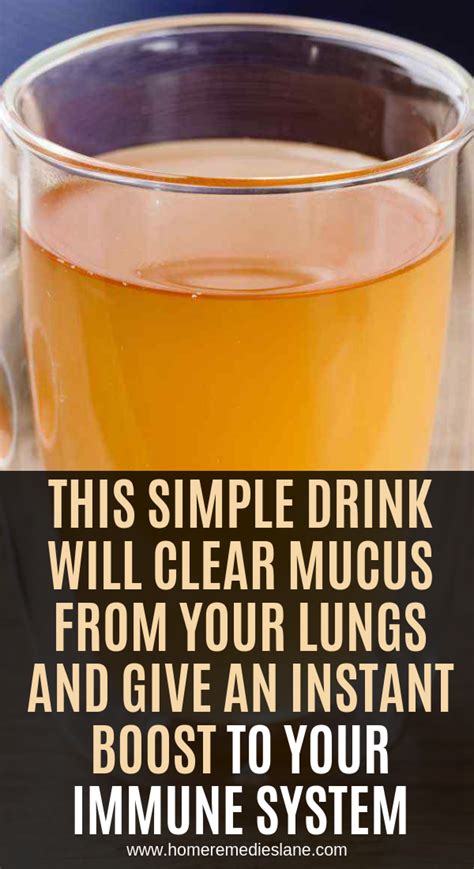 Can tea clear mucus in lungs?