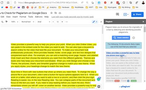 Can teachers see if you plagiarized on Google Docs?