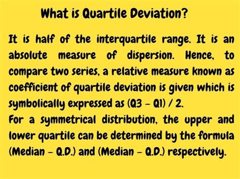 Can the quartile deviation be negative?