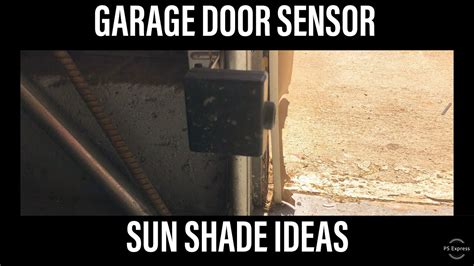 Can the sun affect garage door sensors?