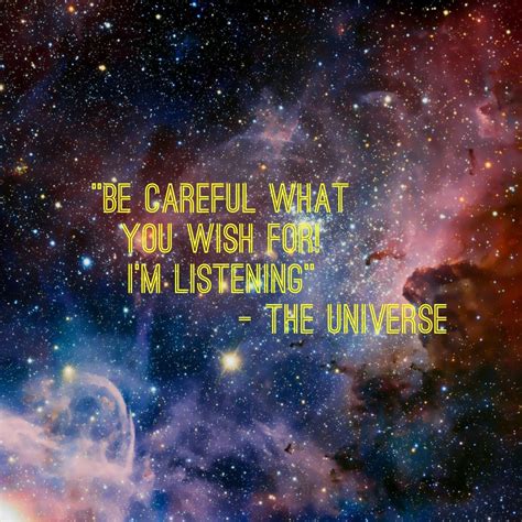 Can the universe hear my thoughts?