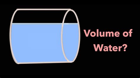 Can the volume of water be negative?