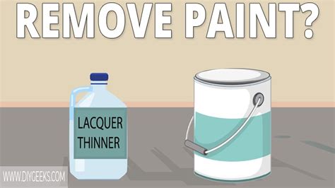 Can thinner remove paint?