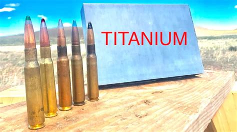 Can titanium stop a 50 cal?