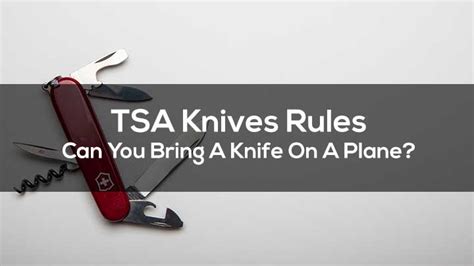 Can tourists carry knives in USA?