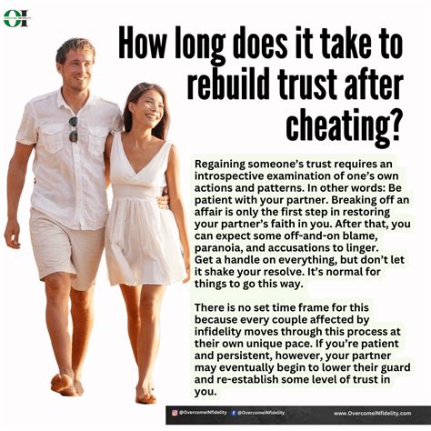 Can trust be rebuilt after cheating?