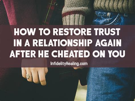 Can trust be repaired after cheating?