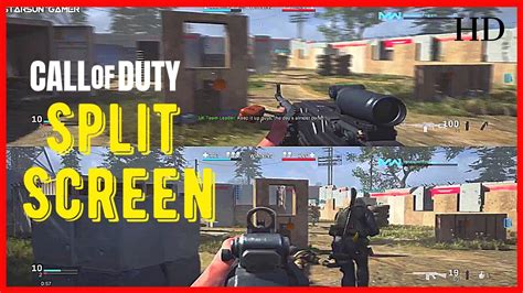 Can two players play splitscreen on Call of Duty?