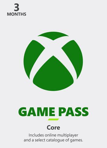 Can u buy Xbox Game Pass Core for a year?