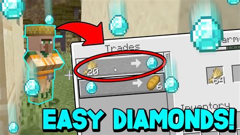 Can villagers sell diamonds?