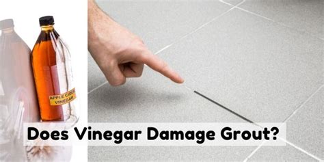 Can vinegar damage grout?