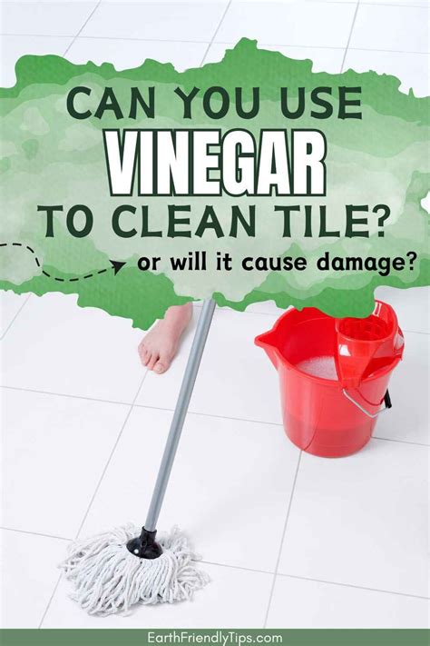 Can vinegar damage tile?