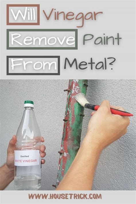 Can vinegar remove paint from metal?