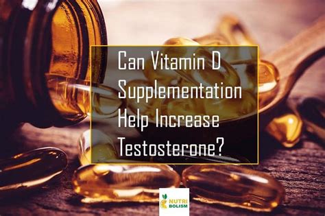 Can vitamin D raise testosterone levels?