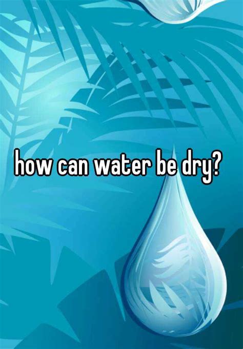 Can water be a weapon?