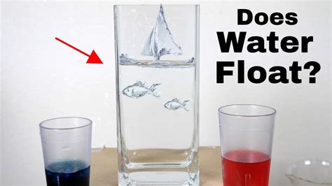 Can water float on a gas?