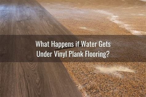 Can water get under vinyl planks?