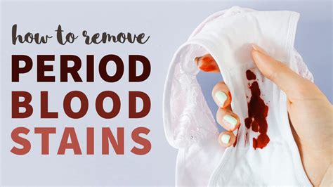 Can water remove period stains?