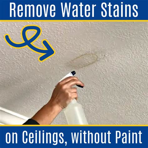 Can water stains be removed?