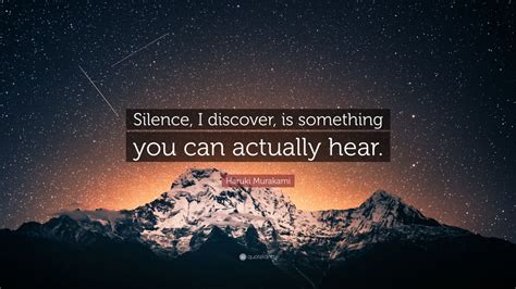 Can we actually hear silence?