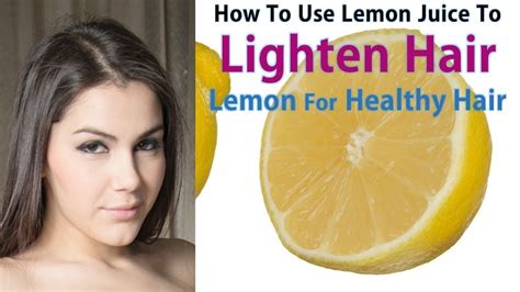 Can we apply lemon on hair directly?