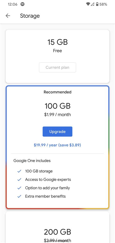 Can we buy Google storage permanently?