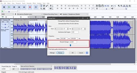 Can we change voice in Audacity?
