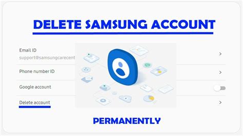 Can we delete the Samsung account permanently?