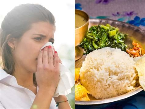 Can we eat rice in cough?