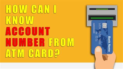 Can we find account number using ATM card?