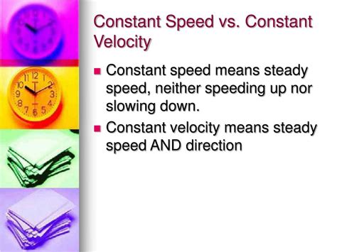 Can we have constant speed but not constant velocity?