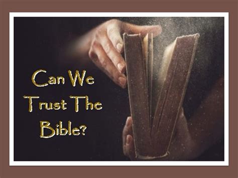 Can we trust the Bible?