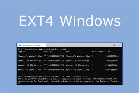 Can wsl2 read EXT4?