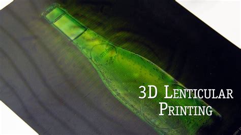 Can you 3D print a lenticular lens?