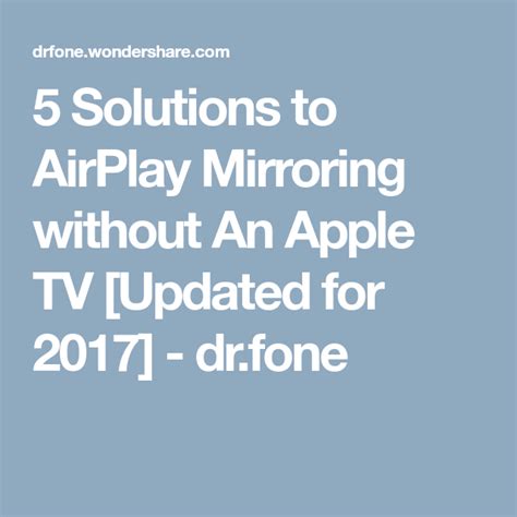 Can you AirPlay mirror without Apple TV?